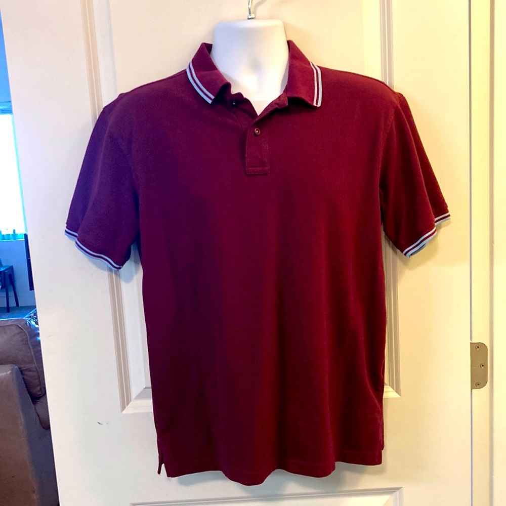 Asquith Fox burgundy with sky blue piping